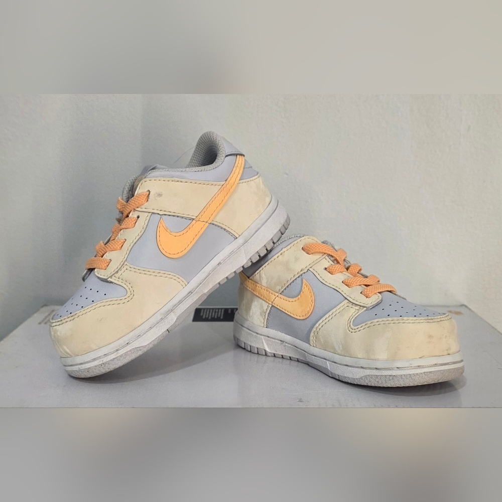 Nike Kids Shoes in Cream and Orange